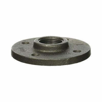 China 12820 Good Fixing Strength Malleable Iron Floor Pipe Cast Iron Black Threaded Flange for sale