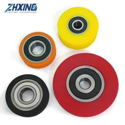 China 603ZZ Flexible PU coated ball bearings wheel gear all dimension avaliabel support customization ZHX-BJZC02 for sale