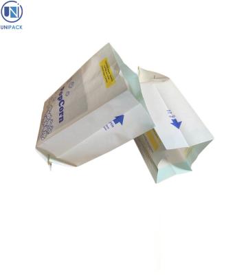 China UNIPACK  Disposable Food Packaging Biodegradable Bags Microwave Popcorn Packaging Bag for sale