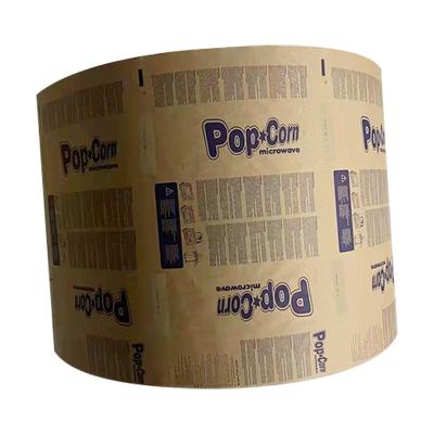 China Food Packaging Brown Kraft Paper Roll Stocklot Unique Paper Bags For Microwave Popcorn for sale