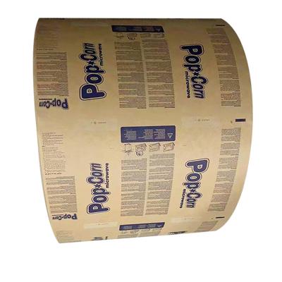 China Food Packaging Paper Roll Personalized Paper Custom Bags For Microwave Popcorn for sale