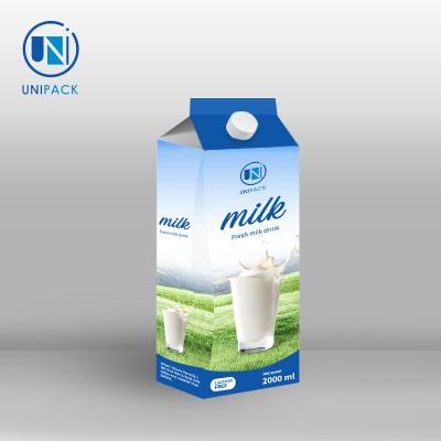 China High End Juice Milk  Gable Top Packaging Customized  Color for sale