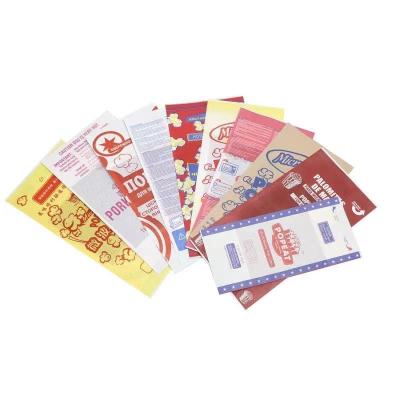 China 4 Color Printing Packaging Materials Microwave Popcorn Paper Bags for sale