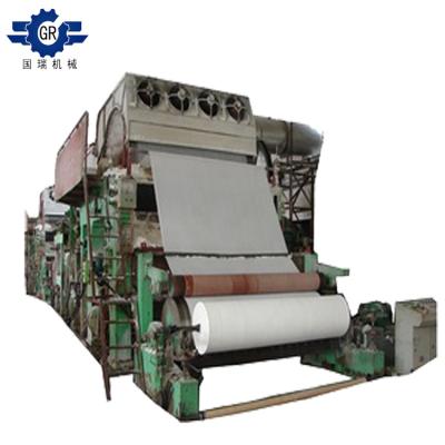 China Small Capacity Recycling Equipment 1575mm Waste Paper Toilet Paper Napkin Paper Making Pulping Machinery for sale