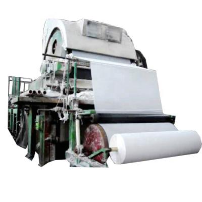 China Paper industry 1575 model small waste paper reuse plant production machinery for toilet paper tissue paper for sale