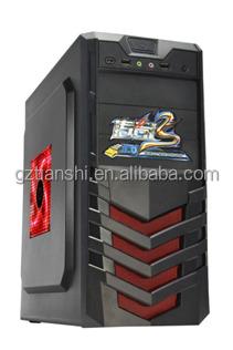 China With Fan OEM Wholesale Aluminum ATX Tower Gaming Computer Parts Full PC Desktop Case for sale