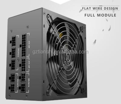 China 0.6mm Black Coating 600 Full 80 PSU PLUS ATX Gaming PC Power Supply Modular for sale