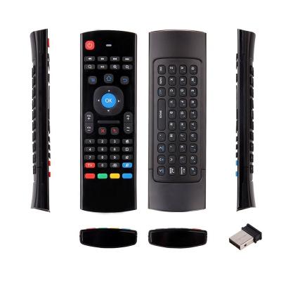 China USB Rechargeable Air Mouse mx3 Smart 2.4G RF Backlit Wireless Remote Control Keyboard with Voice Microphone for X96 tx3 H96 pro Android TV box for sale