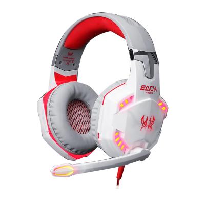 China Headband Kotion Gamer G2000 Stereo Wired Earphone EACH With MIC Led Light Headset Cool Gaming Headset for sale