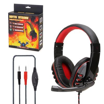 China Headband Stereo 3.5mm Noise Cancel Headset Gaming Earphone Wired Gaming Headphones For PS4 Xbox Computer PC for sale