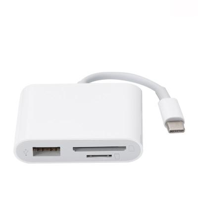 China Multi Function OTG Adapter USB C To Type C Cable Cards SD TF OTG Card Reader Adapter Reader for sale