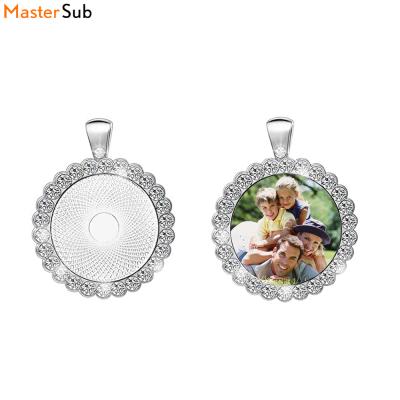 China Other Round Sublimation Necklace Pendant Blanks, Sublimation Jewelry Blanks For DIY for sale