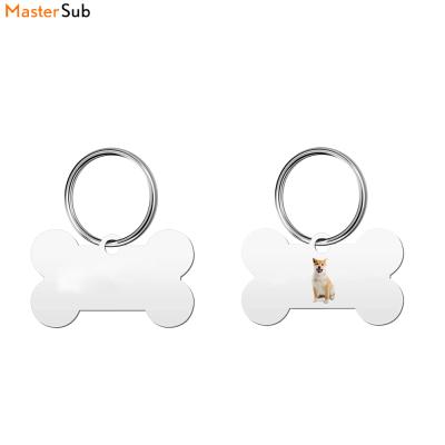 China Maunfactory standard double side aluminum sublimation blanks dog tag, sublimation blank for dog tag for sale