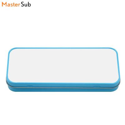 China Sublimation factory empty sublimation metal pencil case, wholesale metal tin pencil case for sale