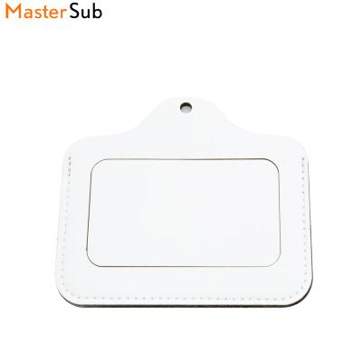 China Fashion Manufacturer New Arrival PU Sublimation Blank Leather ID Card Holder for sale