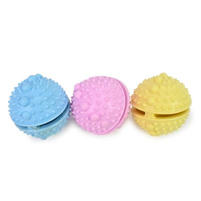 China Stocked Teeth Cleaning Pet Ball Rubber Chew Toy Missing Eater Dog Toy for sale