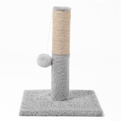 China Sustainable Gray Climbing Frame Scratcher Components Cheap Wood Cat Tree Tower for sale