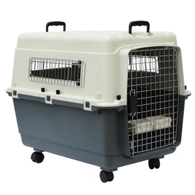 China Safety Durable Custom Size Pet Outdoor Pet Cages Carriers Dog Transport Box Pet Carriers and Travel Products for sale