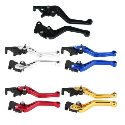 China 1 Pair Aluminum Alloy CNC Motorcycle Clutch Drum Brake Lever Handle Brake Handle Universal Fits For Motorcycle Modification for sale