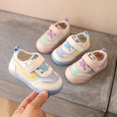 China Other children's shoes 2022 soft sole single shoes sports children's shoes for boys and girls fashion casual pure color spliced ​​toddler shoe for sale