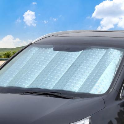 China Car Interior Laser Foldable Film Car UV Lowering Temperatures Front Sunshade for sale