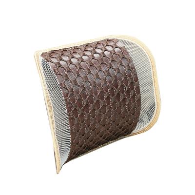 China Comforable Bamboo Woven Mesh Support Lumbar Back Cushion for sale