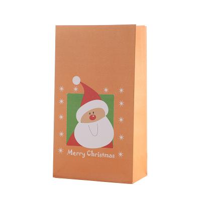 China Recycled Materials Customization Christmas Bag Craft Paper Gift Bag Stand Up Kraft Paper Bag for sale