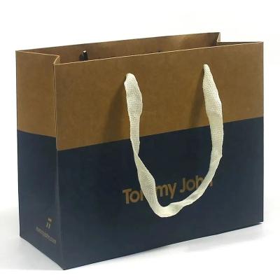 China Brand Recyclable Custom Logo Boutique Handheld Paper Bag For Shopping / Gift Wrapping for sale