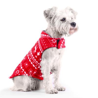 China 2021 Modern Wholesale Winter Dog Clothes Winter Thicken Printed Jacket Pet Clothes For Chistams for sale