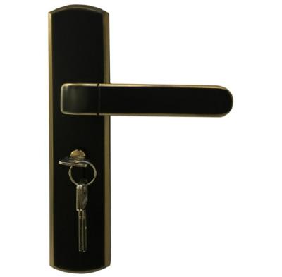 China Modern Manufacturers Supply Useful Black Copper Zinc Alloy Door Handle Black For Bathroom Door for sale