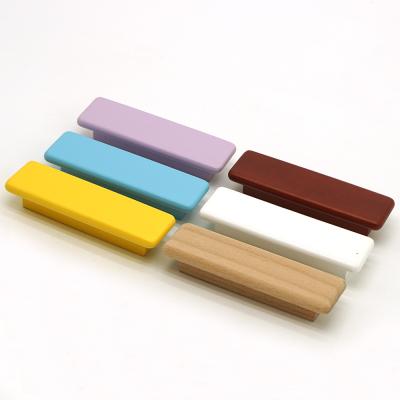 China 2021 new modern cute colorful wooden handles apply to for bathroom door for sale