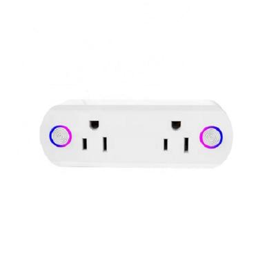 China Wholesale Price Useful White PC Fireproof Wifi Smart Socket For Indoor 12.3*4.3*5.4cm for sale