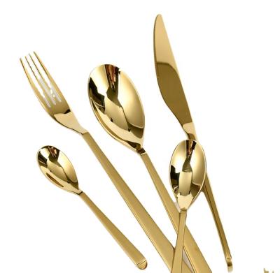 China Stocked Restaurant Tableware 304 Stainless Steel Steak Cutlery Dessert Fork Spoon Nordic Moroccan Tea Spoon for sale