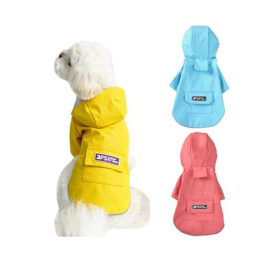 China Wholesale Reflective Raincoat Pet Stocked Lightweight Raincoats For Large Dog for sale