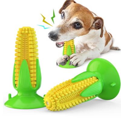 China Viable Toy TPR High Quality Yellow Corn Pet Dog Voice Chewing Toy for sale