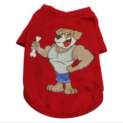 China Dogs factory direct sale for puppy polyester pet summer printing vest for sale