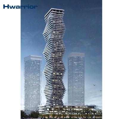 China Aluminum Frame Hwarrior Structural Glass Curtain Wall System For Building Facade for sale