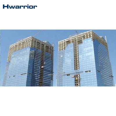 China Aluminum Frame Skyscraper Double Glazing Construction And Estate Insulated Glass Curtain Wall for sale