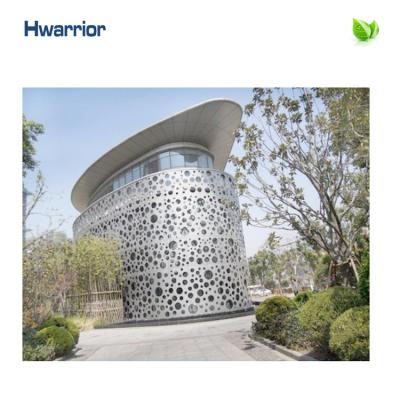 China Metal Building Perforated Facade Curtain Wall Panel Sandwich Panel Ventilated Exterior Glazing Aluminum System for sale