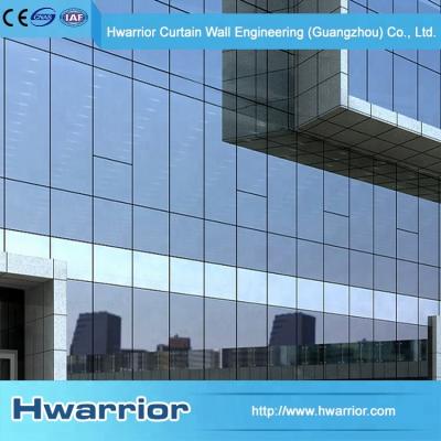 China Aluminum Frame Glass Walls Cladding Curtain Wall Exterior Building Frameless Glass Panel for sale