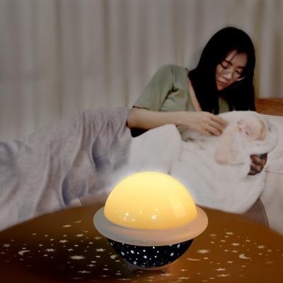 China New Modern Smart Rotating 3D Baby Ocean Star UFO Night Starry Music Led Light Projector For Kids for sale