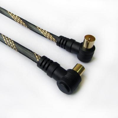 China Multifunctional High Quality 9.5 Male To Male TV Video Cable rg58 RG59 RG6 RF Coaxial Cable 2m 75 Ohm for sale