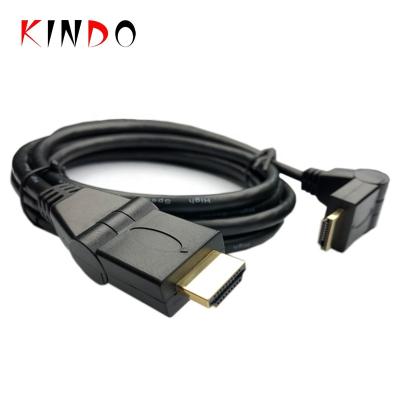 China KINDO multimedia gold plated head 180 degree swivel abs shell hdmi V2.0 support 4k multi rectangle high speed multi angle for sale