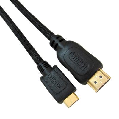 China UHD 4K 60Hz HDMI Cable HD Camera Cable 1080P MINI HDMI To HDMI Type A Male To Type C Male To DV 0.5m 1m 1.5m 2m 3m for sale