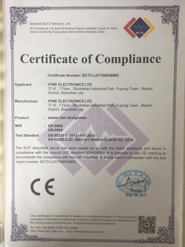 CE - Shenzhen Ifine Technology Company Ltd.