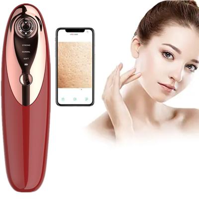 China Black Head Beauty Equipment WiFi Pore Remover 10X Magnification Blackhead Remover Visual Facial Vacuum With Camera for sale