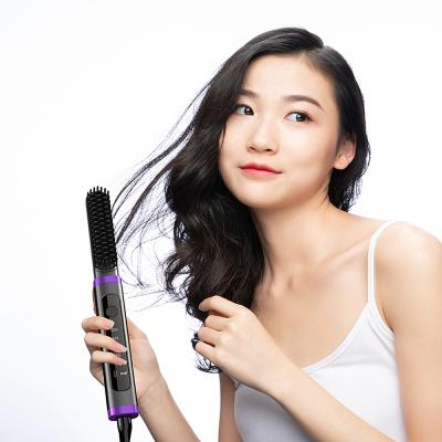 China Beauty IFINE Fast Hair Straight And Curly Home Use Wire Rotating Salon Professional Hair Brush Fast Constant Temperature Ionic Straight And Curly Hair Brush for sale