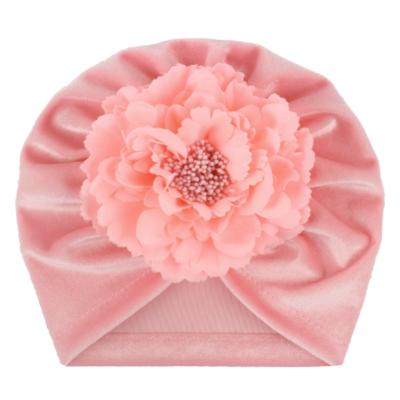 China Baby Hair Decoration Soft Hairband Polyester Bridesmaid Headband Baby Accessories Elastic Hairband Velvet Turban Headband Hat 7 Colors for sale