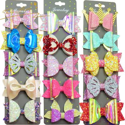 China Tracy&Herry Promotion Hair Decoration Butterfly Flower Bunny Shape Glitter Hair Clip Star Girls Glitter Basic Hair Accessories Clip for sale