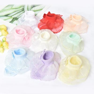 China New fashion QUICK DRY children's socks cute bow knot decoration candy cotton sock white kids lace up sock for sale